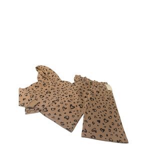 Tucker + Tate Girls Animal Print Sweat hoodie Outfit Sz 2 NWT